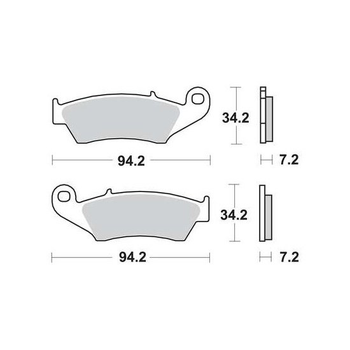 Тормозные колодки TRW MCB669SI