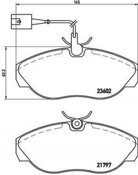 Гальмівні колодки BREMBO P23083 Peugeot Boxer; Fiat Ducato; Citroen Jumper E172354, 9948626, 77362235