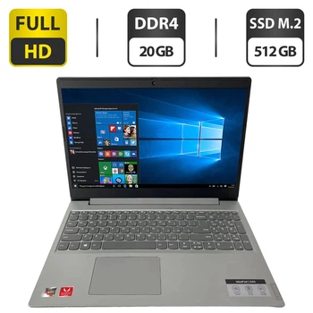 Ноутбук Lenovo IdeaPad L340 / 15.6" (1920x1080) TN / AMD Ryzen 3 3200U (2 (4) ядра по 2.6 - 3.5 GHz) / 20 GB DDR4 / 512 GB SSD M.2 / AMD Radeon Vega 3 Graphics / WebCam б/у