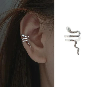 Бижутерия серьги-клипсы-каффы из медицинской стали JWER Style 16 425