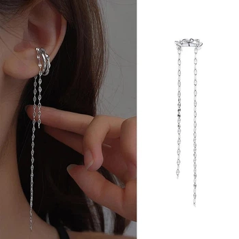 Біжутерія сережки-кліпси-кафи з медичної сталі JWER Style 8 422