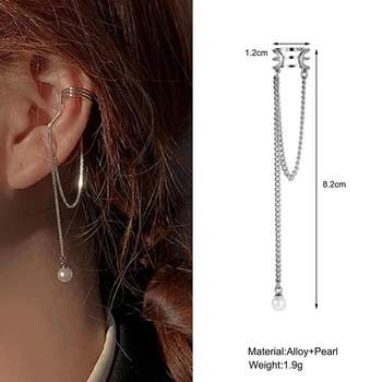 Біжутерія сережки-кліпси-кафи з медичної сталі JWER Style 1 427