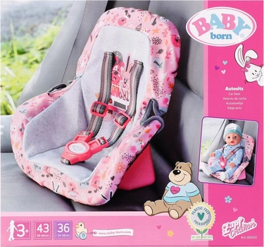 Автокрісло для ляльки Baby Born Car Seat Pink (4001167832431)