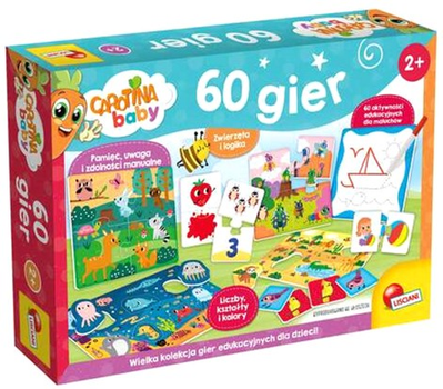 Gra planszowa Lisciani Carotina Baby 60 Games (8008324106516)