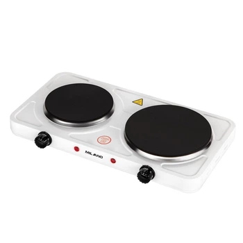 Плита настольная электрическая 2 конфорки MILANO HP-1125W