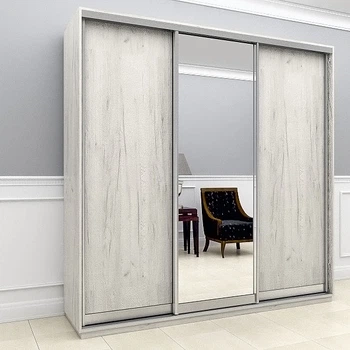 Шафа-купе Viant Light2 ДСП/Дзеркало 2300х450x2200 мм Дуб крафт білий