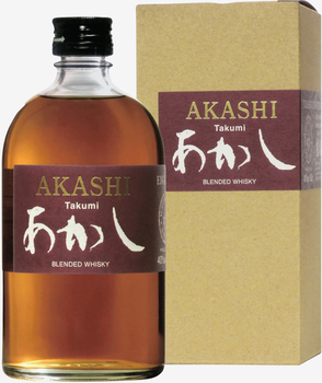 Виски Akashi Takumi 0.5 л 40% в подарочной упаковке (4969265727908)