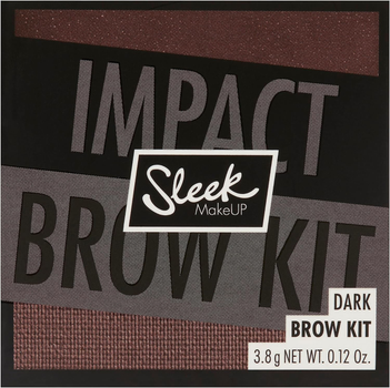 Zestaw do brwi Sleek MakeUP Brow Kit Dark Brow 3.8 g (5029724132441)