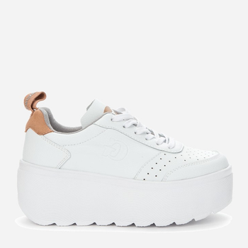 Sneakersy damskie na wysokiej platformie Grunberg 147564/11-01E 36 23 cm Białe (4255679955878)