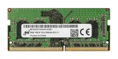 Оперативна пам'ять Micron SODIMM DDR4 8Gb 1Rx16 3200Mhz PC4-3200AA-SC0-11 MTA4ATF1G64HZ-3G2E1