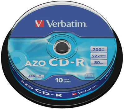 Verbatim CD-R 700 MB 52x Ciasto 10 szt. Extra (43437)
