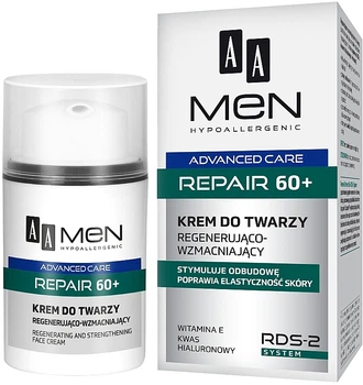 Крем для обличчя - AA Cosmetics Men Advanced Repair 60+ Face Cream