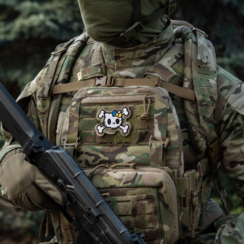 Нашивка White/Multicam M-Tac KITTY (вышивка)