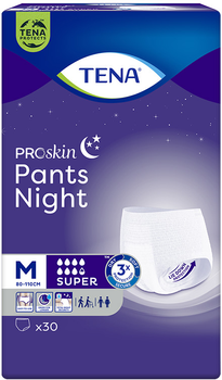 Урологічні трусики Tena Pants ProSkin Super Night M 30 шт (7322541214733)