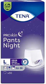 Majtki urologiczne Tena Pants ProSkin Super Night L 30 szt (7322541214795)