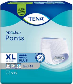 Majtki urologiczne Tena Pants ProSkin Plus XL 12 szt (7322541456034)