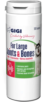 Вітамінно-мінеральний комплекс GIGI for Large Joints & Bones для зміцнення та відновлення суглобів у собак 1 таблетка на 20 кг 100 таблеток (GIG43007)
