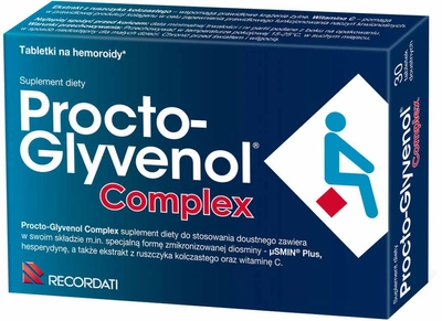 Таблетки проти геморою Recordati Industria Chimica e Farmaceutica Procto-Glyvenol Complex 30 шт (5907587609242)
