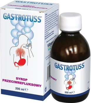 Syrop przeciwrefluksowy Vitamed Gastrotuss 200 ml (8034125181025)