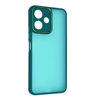 Чехол Fiji Lens для Xiaomi Redmi 13 бампер матовый с защитой блока камер Dark Green