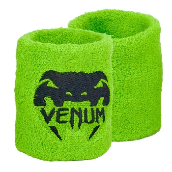 Напульсники спортивные махровые для тренировок бега баскетбола Venum Fit 5754 2шт Green