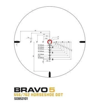 Приціл оптичний Sig Optics BRAVO5 BATTLE SIGHT, 5X32мм