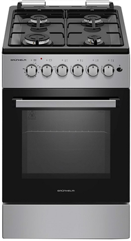 Плита газовая с электрической духовкой Grunhelm FG5611GB (BP133596)