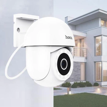 Возвратная уличная камера видеонаблюдения Hoco DZ Wireless смарт камера Wi-Fi outdoor PTZ HD