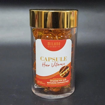 Вітаміни для здоров' я волосся з імбиром та медом Capsule Hair Vitamin with Ginger and Honey Milano Cosmetic в капсулах, 50 шт