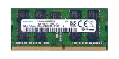 Оперативная память для ноутбука Samsung DDR4 16GB 2666MHz SO-DIMM 2Rx8 PC4-2666V (M474A2K43BB1-CTD)