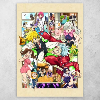 Плакат постер CupKit "Семь смертных грехов / The Seven Deadly Sins" №31 А4 21х29,7 см
