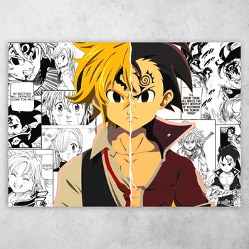 Плакат постер CupKit "Семь смертных грехов / The Seven Deadly Sins" №6 А4 21х29,7 см