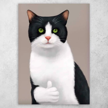 Плакат постер CupKit "Коты" №8 А4 21х29,7 см