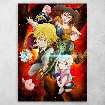 Плакат постер CupKit "Сім смертних гріхів / The Seven Deadly Sins" №32 А4 21х29,7 см
