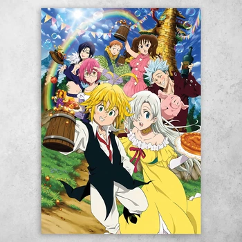Плакат постер CupKit "Семь смертных грехов / The Seven Deadly Sins" №2 А4 21х29,7 см