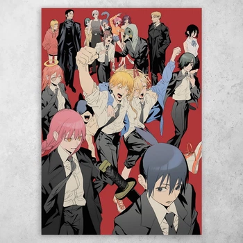 Плакат постер CupKit "Человек-бензопила / Chainsaw Man" №34 А3 42х29,7 см
