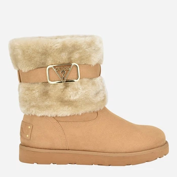 Женские угги высокие с мехом Guess 926248052 38.5 (8) 25.5 см Бежевые (1159801684)
