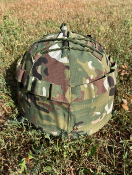 Тактический кавер на шлем мультикам с креплением ЗСУ , Военный Чехол на каску маскировочный армейский мультикам
