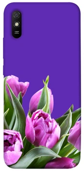 TPU чохол Demsky Тюльпани для Xiaomi Redmi 9A