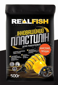 RealFish пластилин Реал Фиш 500г Кислая Груша,65572