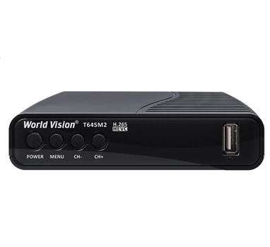 Приставка Т2 World Vision T645M2 FM H.265 Цифровой эфирный DVB-T2/C ресивер тюнер