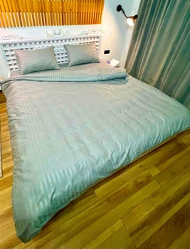 Євро комплект постільної білизни страйп Vital Textile SP-6 200х220см
