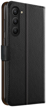 Etui z klapką Xqisit NP Slim Wallet Selection Anti Bac do Samsung Galaxy S23 Black (4029948226576)