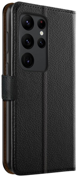 Etui z klapką Xqisit NP Slim Wallet Selection Anti Bac do Samsung Galaxy S23 Ultra Black (4029948606392)