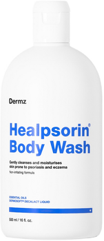 Гель для вмивання обличчя та тіла Dermz Healpsorin при псоріазі та АД 500 мл (5907222288191)