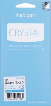 Захисна плівка Spigen Screen Protector Crystal для Samsung Galaxy Note 5 Clear (8809466640131)