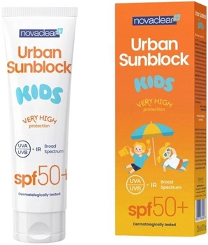 Сонцезахисний крем для дітей Novaclear Urban Sunblock SPF 50+ 120 мл (5900779381827)