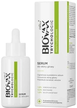Serum do przetłuszczanie skóry głowy L'biotica Biovax Trychologic 50 ml (5900116092591)
