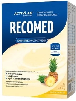 Żywienie dojelitowe Activlab RecoMed Smak ananasowy 6 x 65 g (5903260903270)