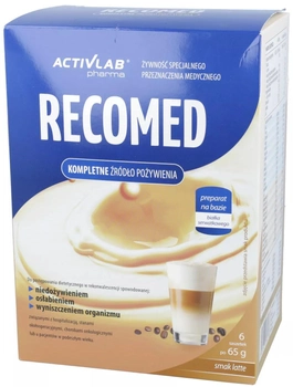 Żywienie dojelitowe Activlab RecoMed Smak latte 6 x 65 g (5903260903607)